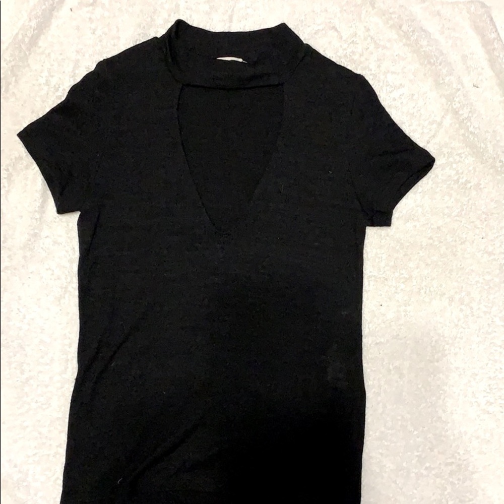 Black low-cut top from Wilfred